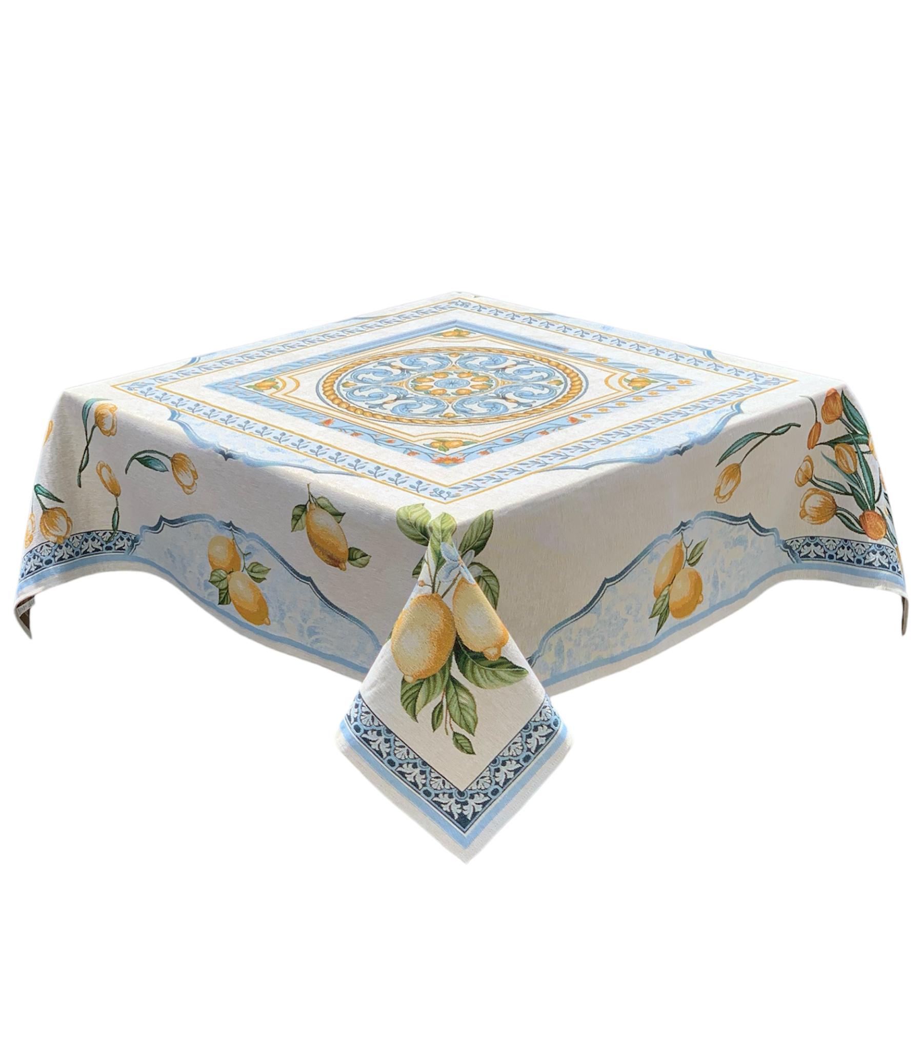 Скатерть гобеленовая Лимоны 140x140 см (Lemon/34426-140)