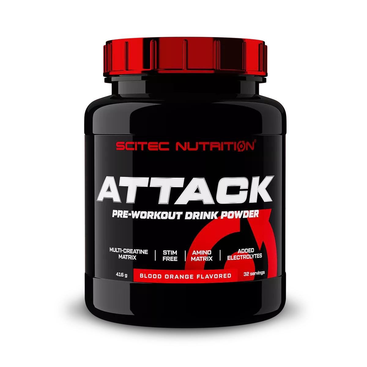 Предтренировочный комплекс Scitec Nutrition Attack Blood orange 416 г