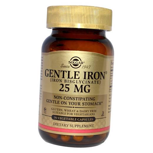 Витамины Solgar Бисглицинат Железа Gentle Iron 25 мг 90 вег. капс. (36313013)