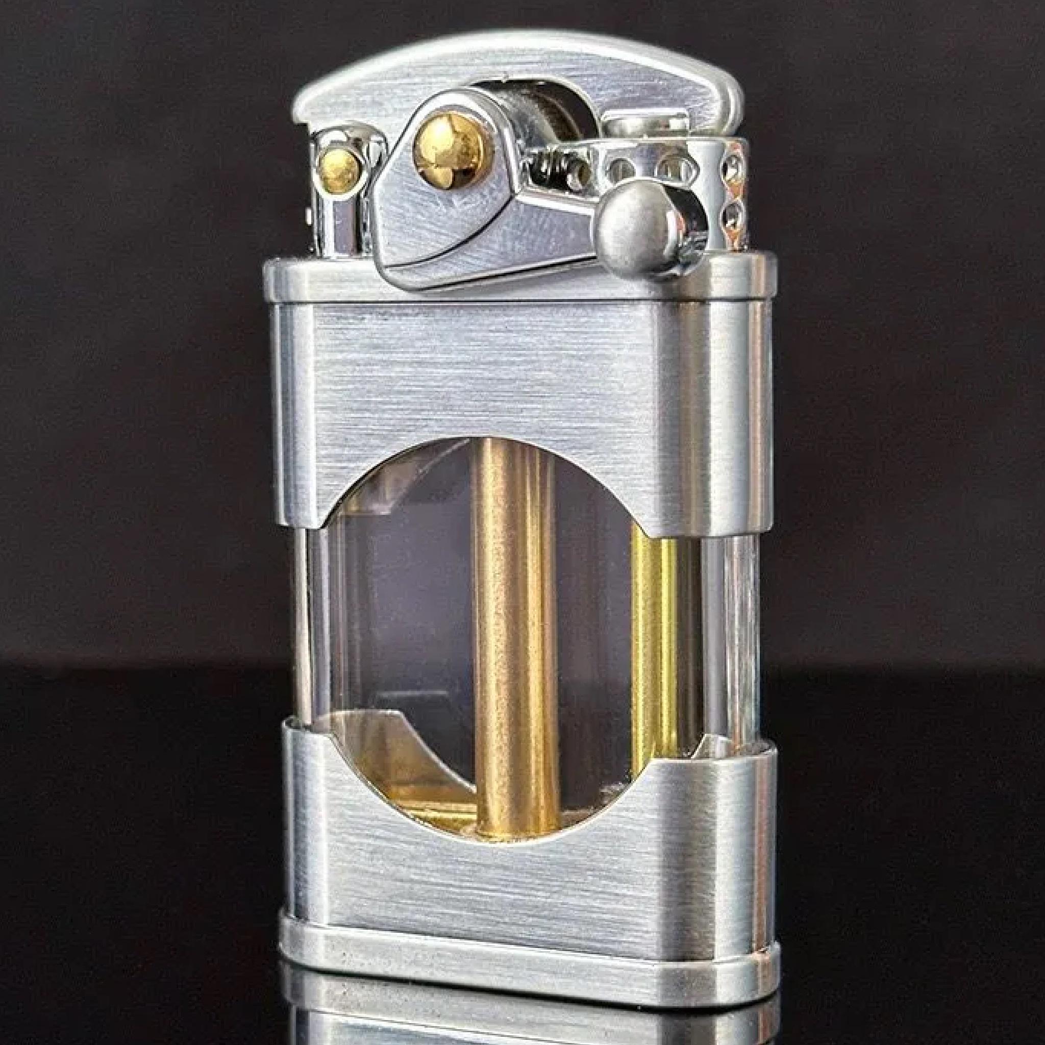 Зажигалка бензиновая Zorro Steam Punk Round Z660 Silver (BS-Z660Silver)