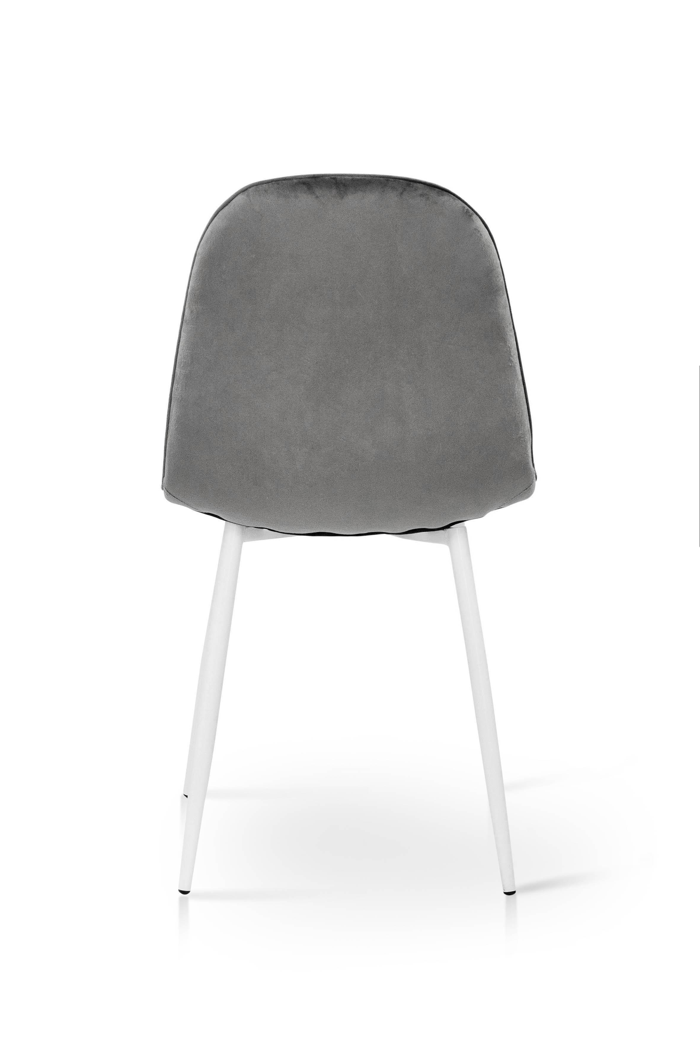 Стілець для кухні та вітальні ГРЕЙС Марс 430х860х490 мм Білий/Сірий (GAА0056398) - фото 2 Стілець для кухні та вітальні ГРЕЙС Марс 430х860х490 мм Білий/Сірий (GAА0056398) - фото 2