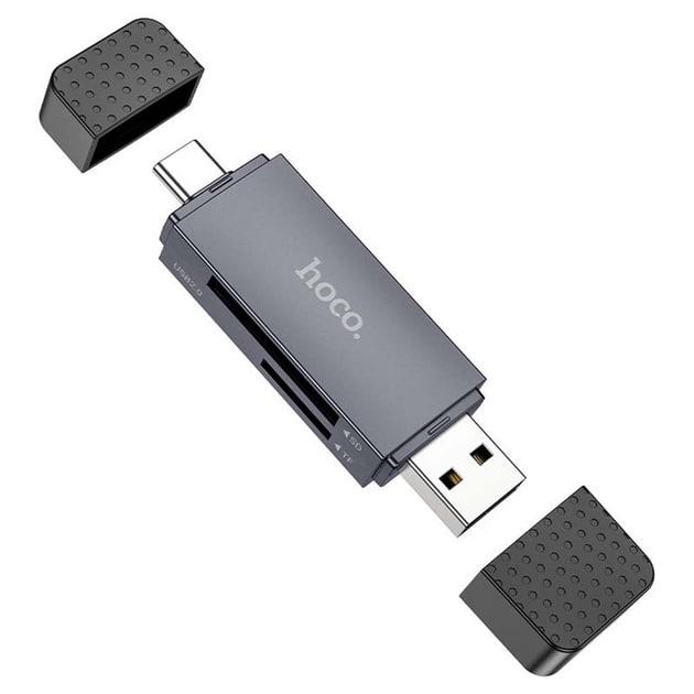 Картридер Hoco HB45 Spirit 2в1 USB Type-C для SD/TF (23715967)