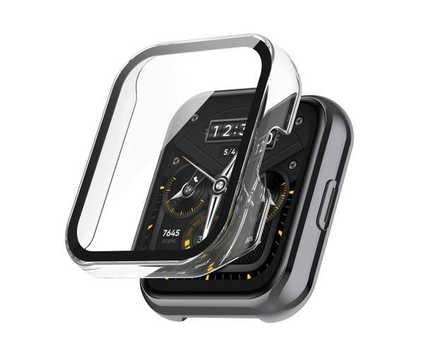 Чохол із захисним склом Protective Cover with Glass для Realme Watch 2 Прозорий