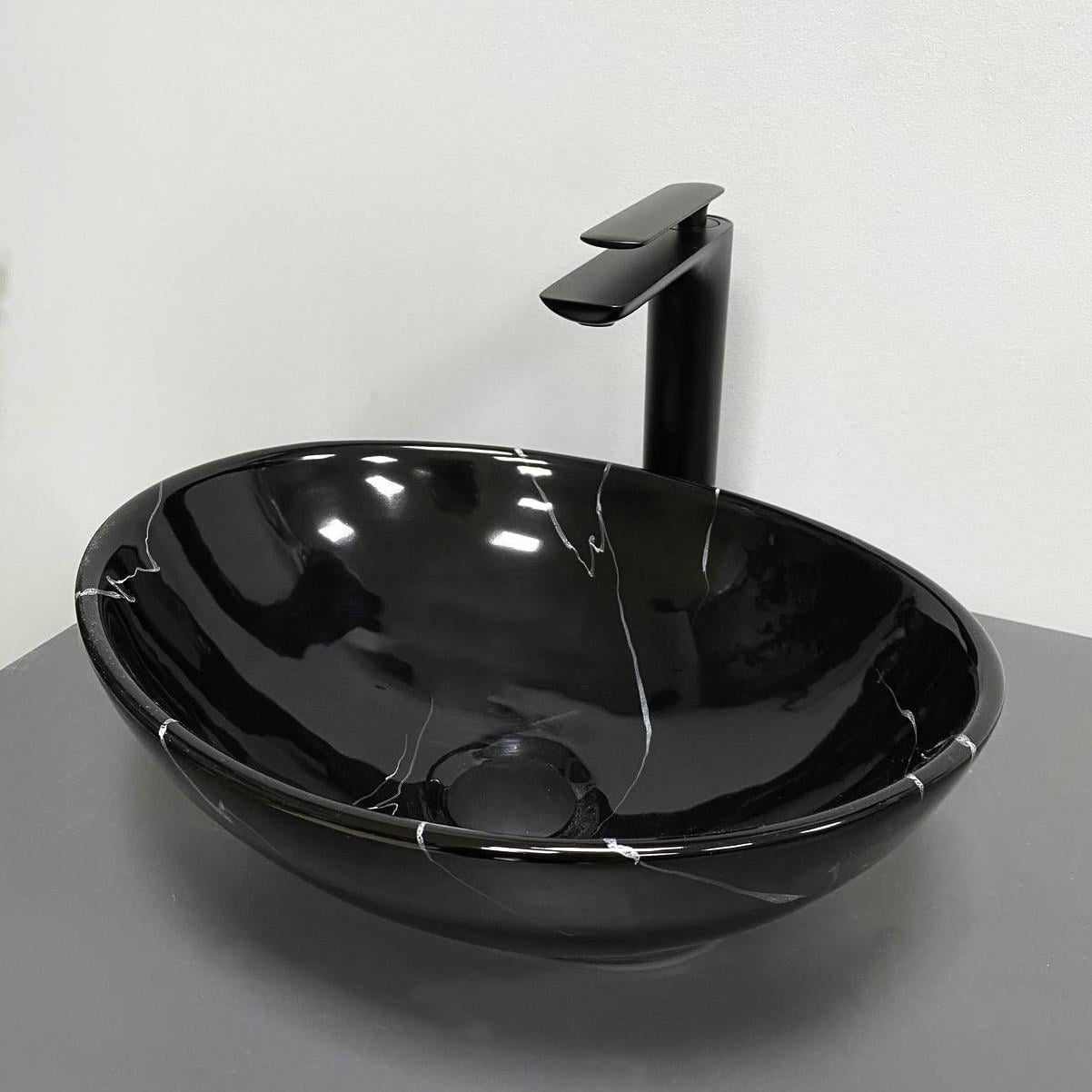 Умивальник накладний VBI PARMA Black Marmo Glossy (2808389716)