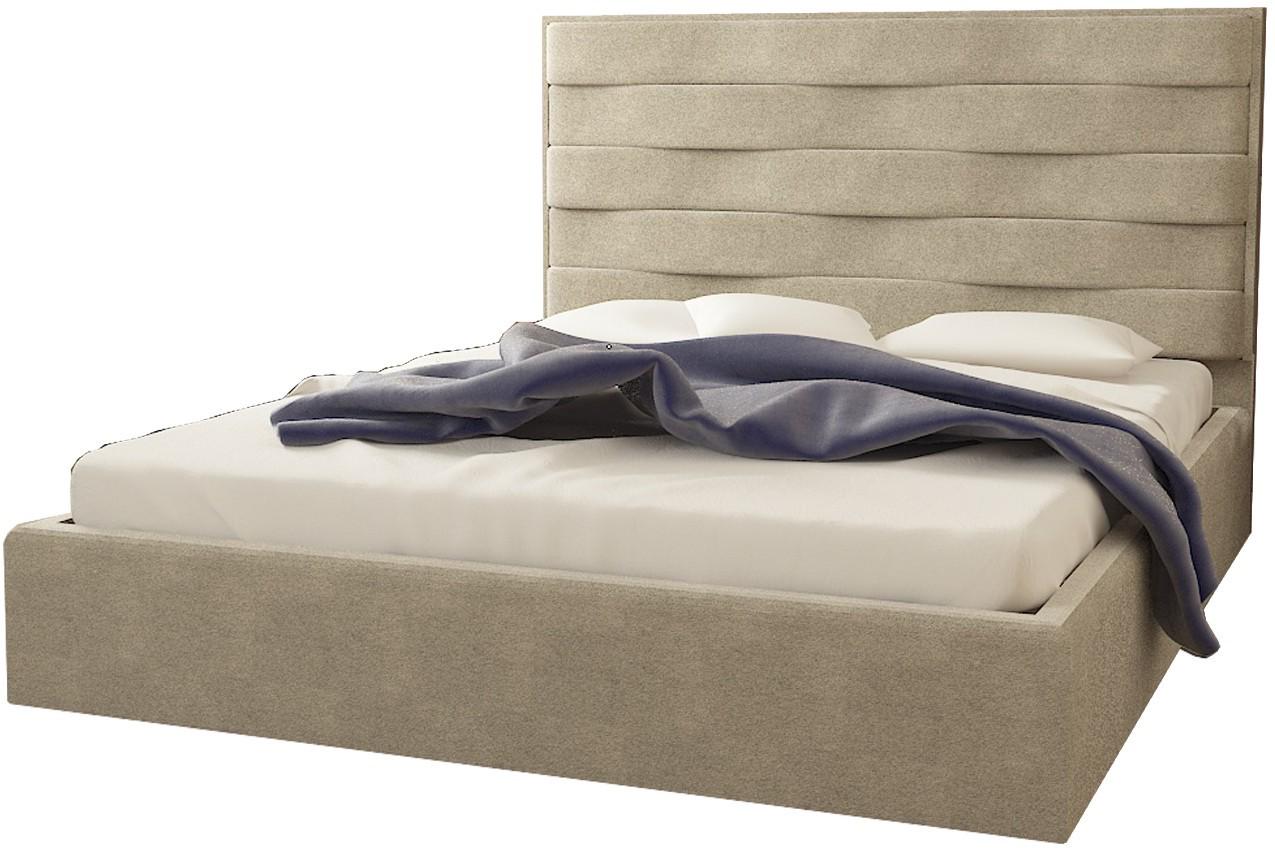 Ліжко двоспальне BNB White Star Comfort Simple з підйомним механізмом та нішою для білизни 180х190 см Мокко (bnb_190_0445)