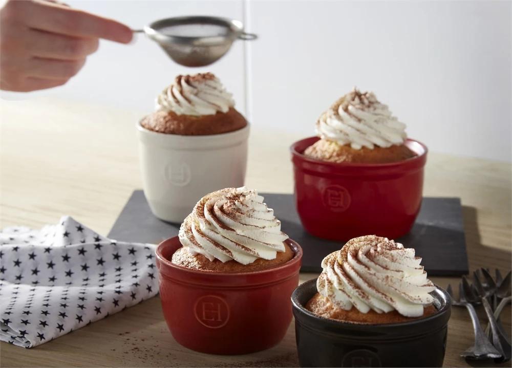 Набір порційних форм для запікання керамічний Emile Henry Ovenware 2 шт.10,5 см Бежевий (024010) - фото 3 Набір порційних форм для запікання керамічний Emile Henry Ovenware 2 шт.10,5 см Бежевий (024010) - фото 3