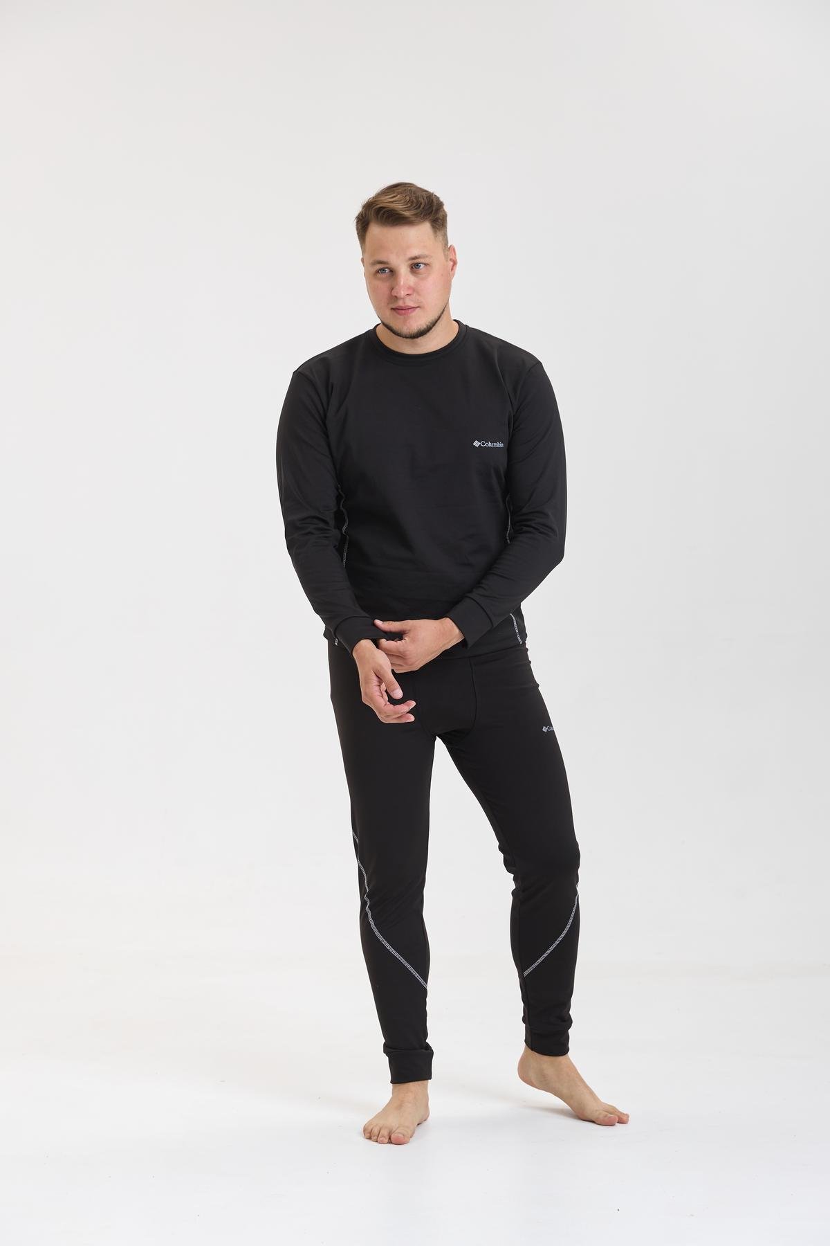 Термобелье мужское Columbia батал 4XL Черный (30666363)