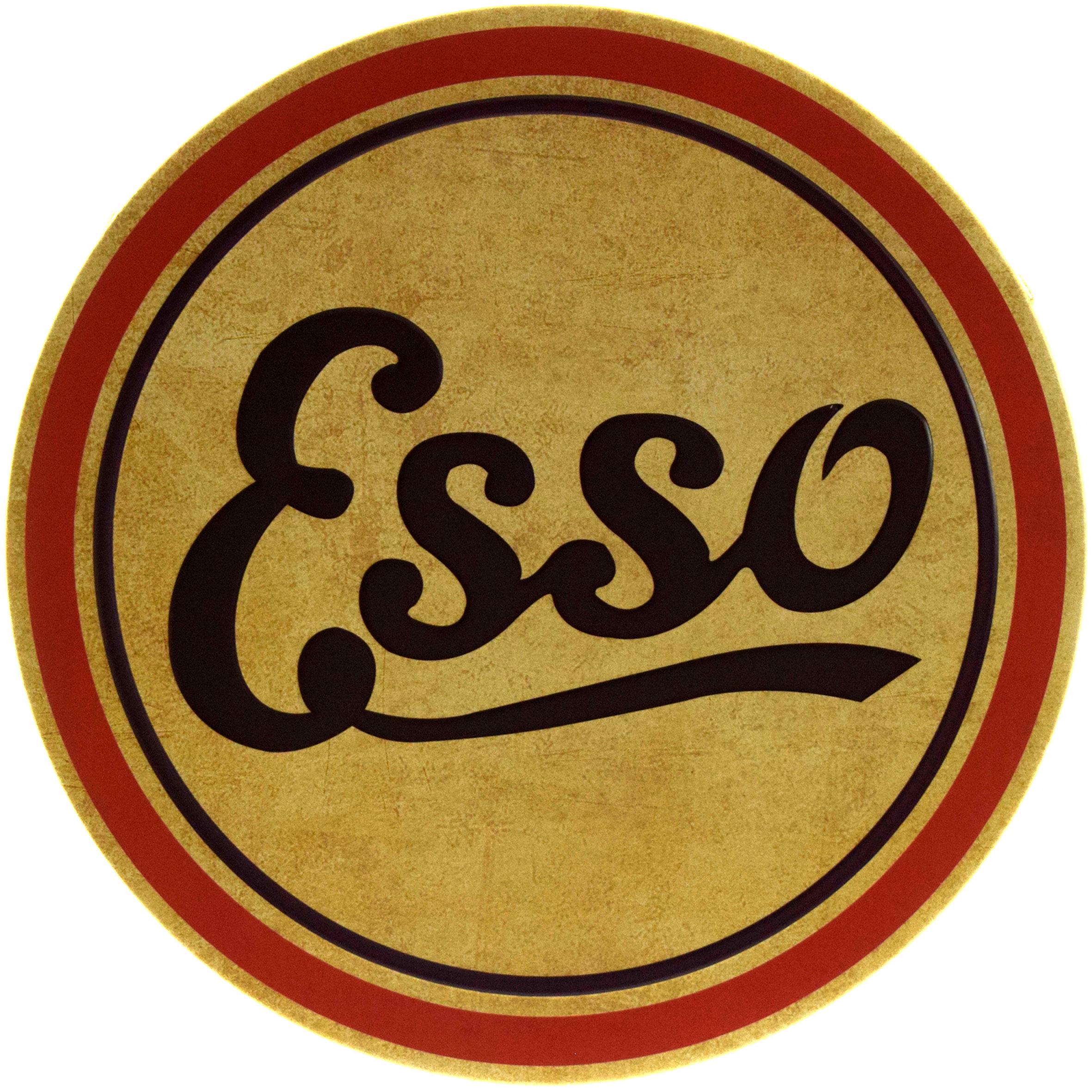 Табличка металлическая Esso Рекламная Вывеска круглая 30 см