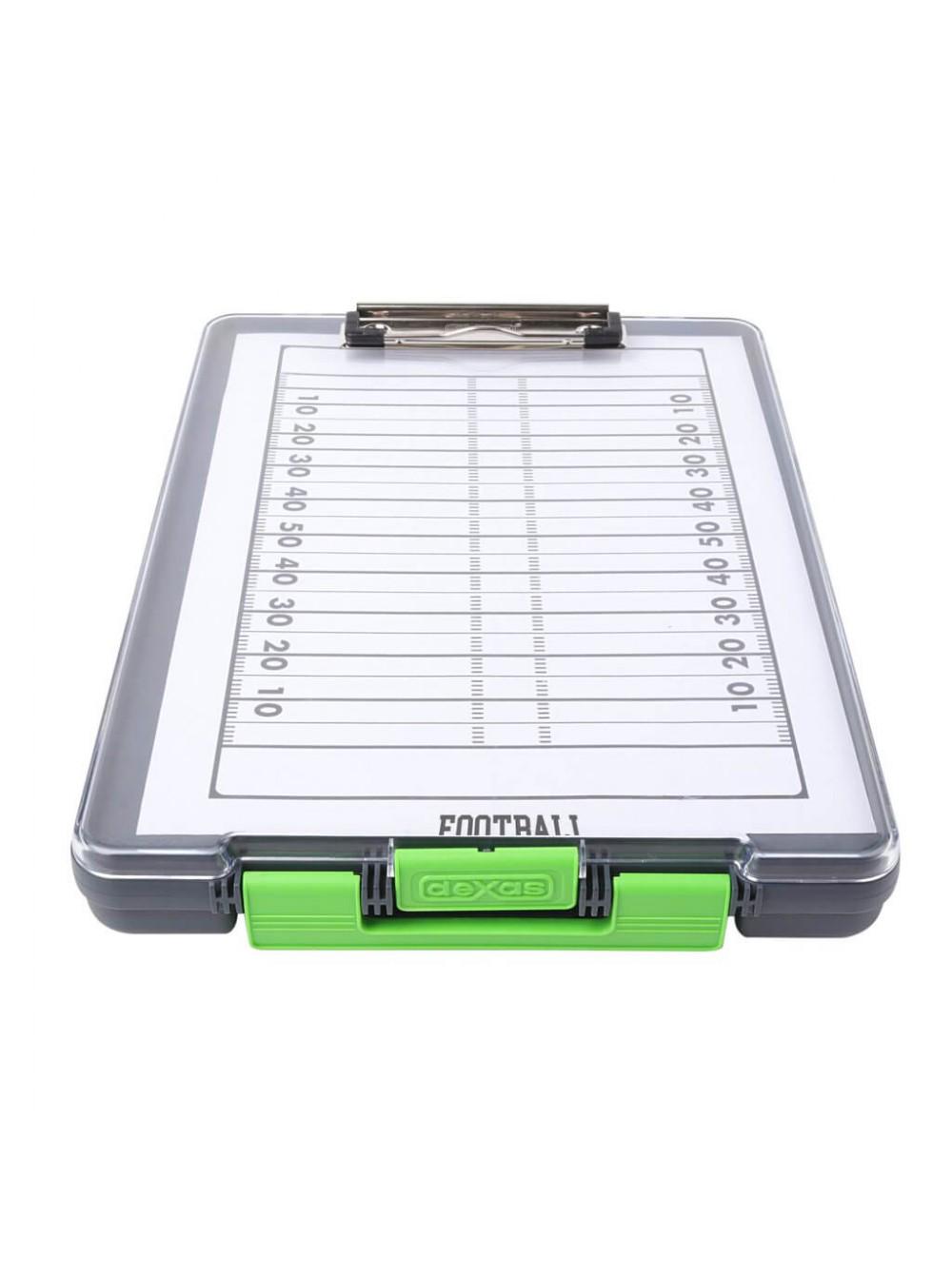 Кейс-Планшет Dexas Папка прозрачная с клипсой А4 Зеленый
