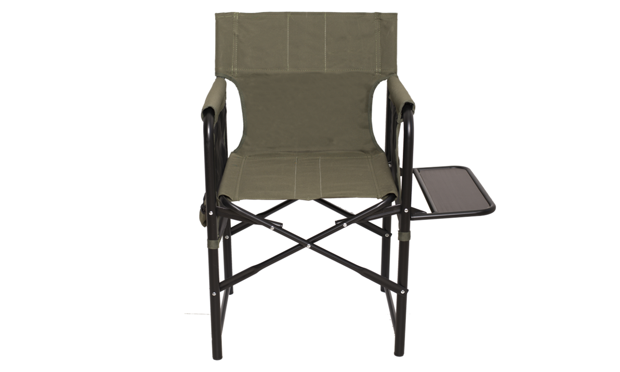Туристический стул RALF Режиссер со спинкой, подлокотниками и полкой, дерево 25 мм (4826854277592-1)