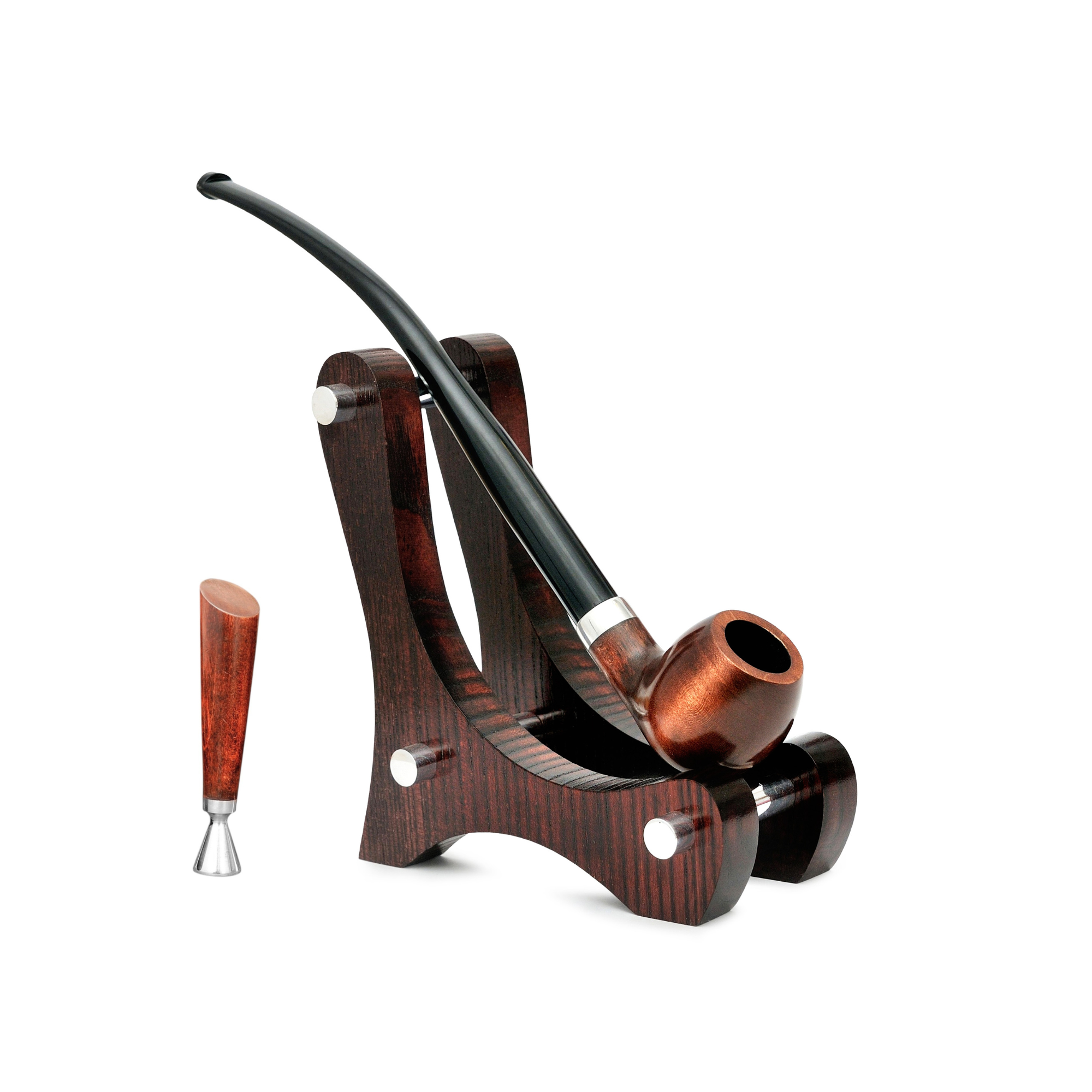 Трубка для курения Churchwarden KAF4 с подставкой/тампером 250 мм Груша