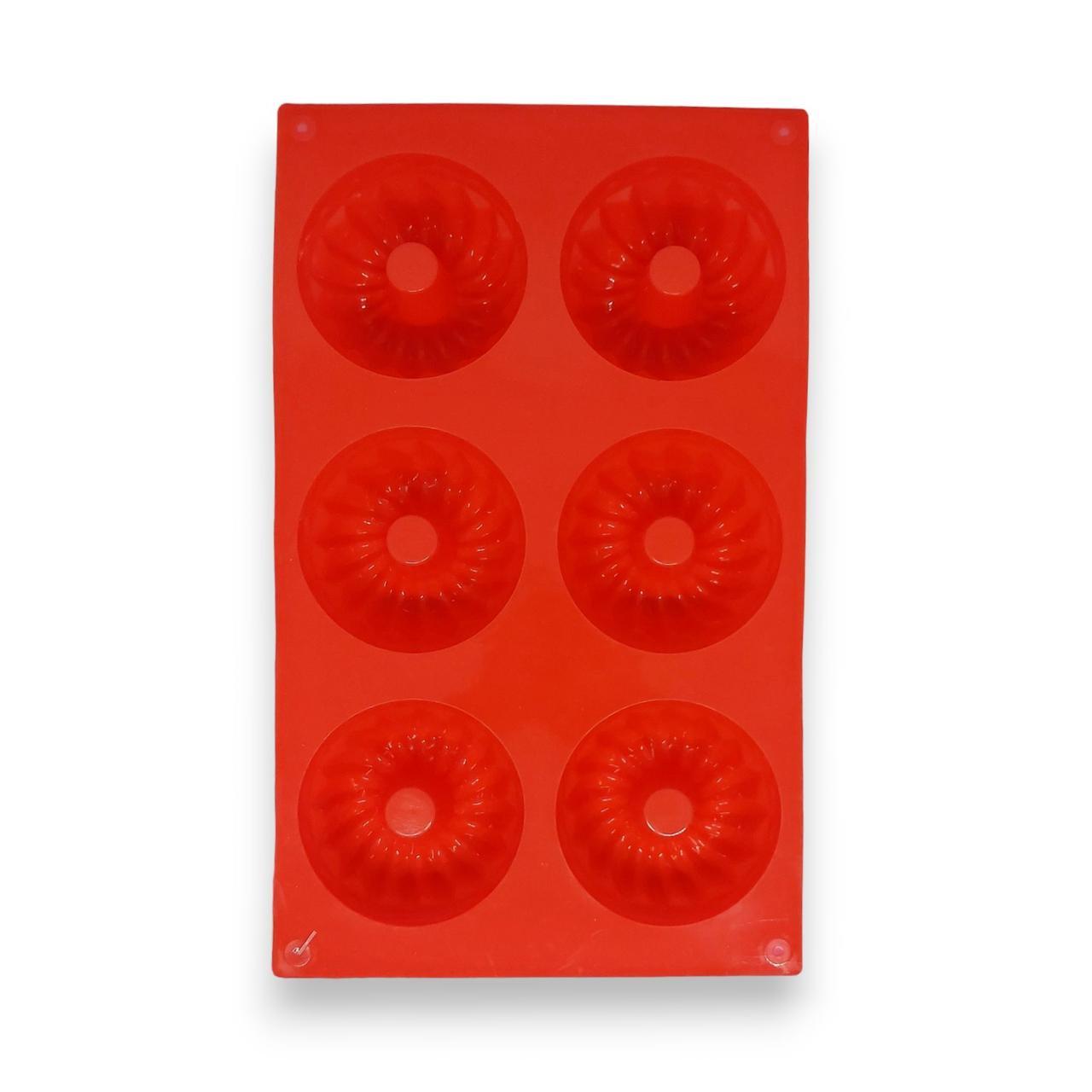 Форма для маффинов с втулкой Profsil 6в1 силиконовая Красный (204701-чер) - фото 5 Форма для маффинов с втулкой Profsil 6в1 силиконовая Красный (204701-чер) - фото 5