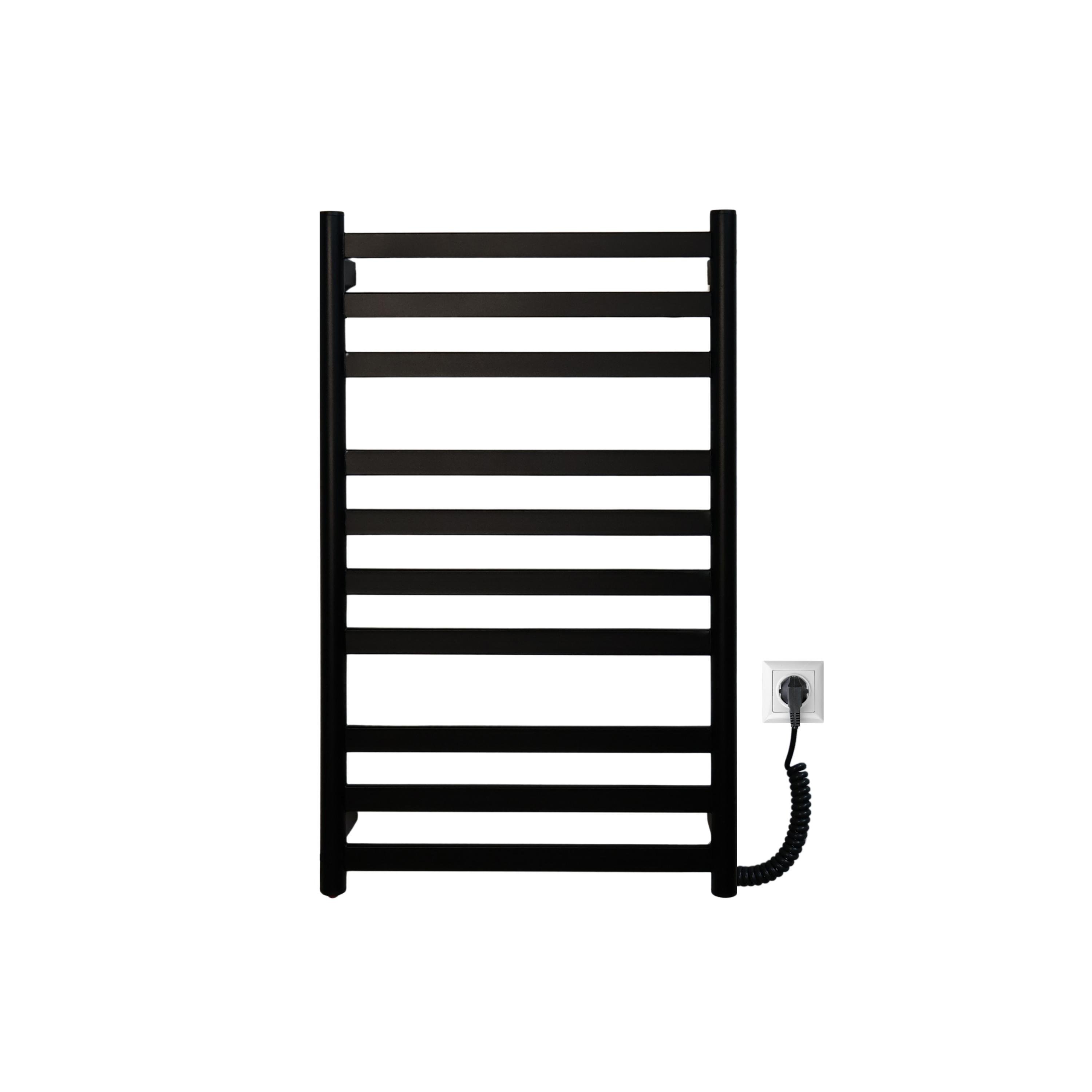 Полотенцесушитель электрический Carino MIA с кнопкой 790х490 мм Черный матовый (28496621) Полотенцесушитель электрический Carino MIA с кнопкой 790х490 мм Черный матовый (28496621)