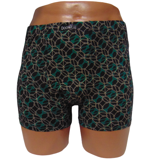 Трусы мужские Doomilai 01662 2XL Черный/Зеленый