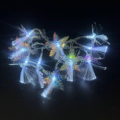 Гирлянда светодиодная HOME R96311 Снежинки 2м 10 led 2AA