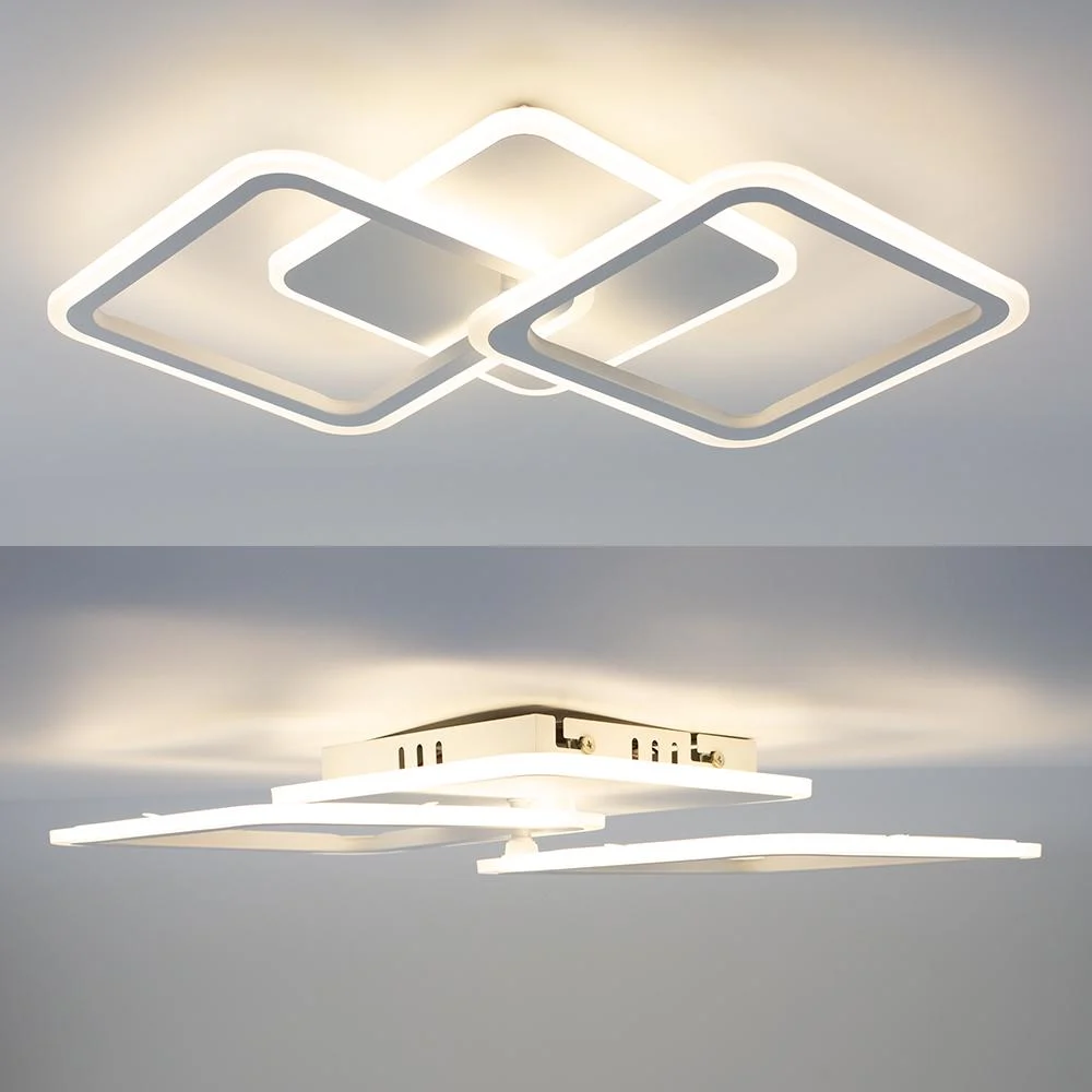 Люстра ESLLSE MOKA 3S LED 62 Вт 550x310x72 мм Белый (10566) - фото 3