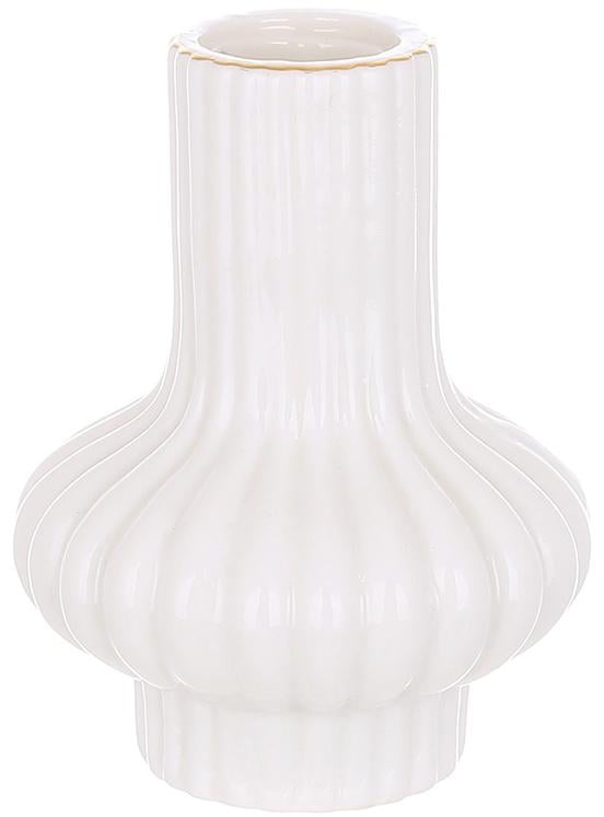 Набор 4 керамических подсвечника White Candle фигурный Белый 7,5х10 см