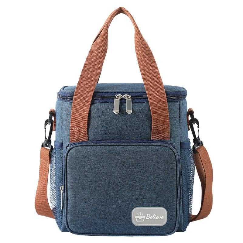 Термосумка для еды на 2 отделения Синий (500409)