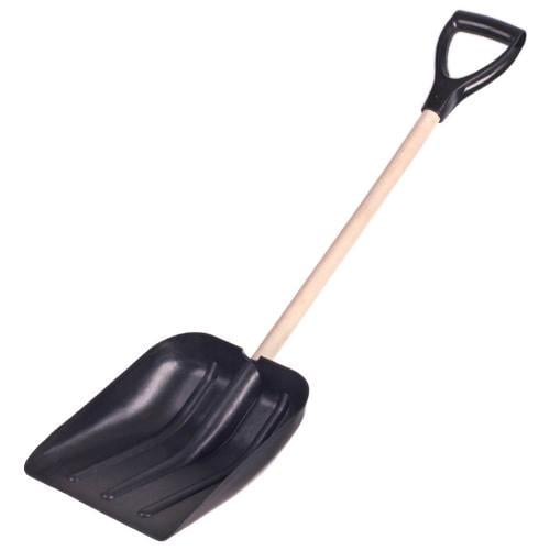 Лопата для снега автомобильная с деревянной ручкой 94 см 270х320 мм