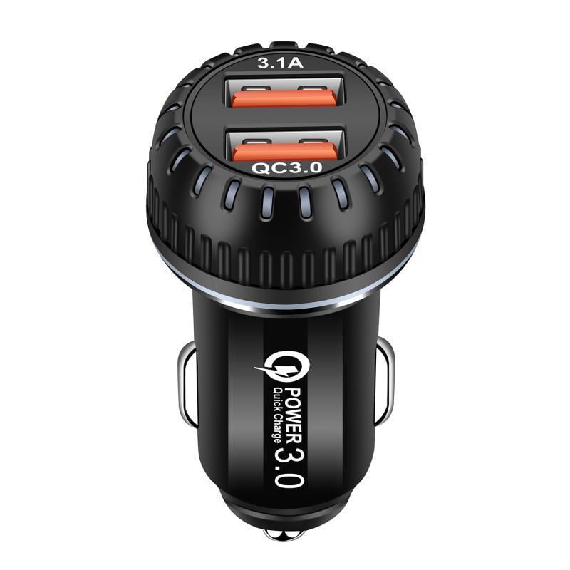 Автомобильное зарядное устройство Alitek YSY-349 USB 2 Port Quick Charge 3,0 + 3,1A Black