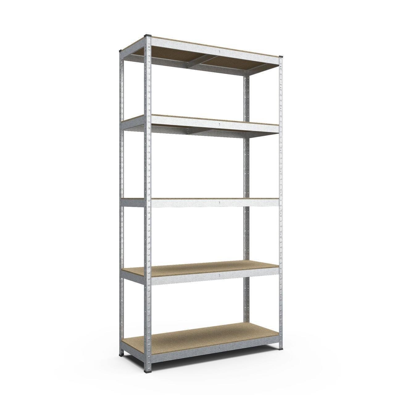 Стелаж Меткас Стандарт ОД ДСП оцинкований металевий 220 кг/полицю 5 полиць 1800x900x600 мм (2842043711)