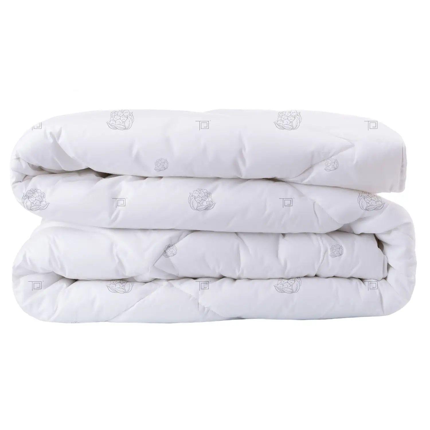 Ковдра всесезонна гіпоалергенна ТЕП з бавовняним волокном 350 г/кв. м полуторна 150x210 см Білий (11880150210)