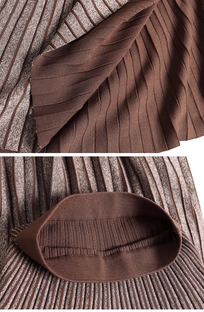 Юбка миди двусторонняя Forza Viva MW-KS-1902A трикотажная р. 42 Коричневый (17852306) - фото 9 Юбка миди двусторонняя Forza Viva MW-KS-1902A трикотажная р. 42 Коричневый (17852306) - фото 9