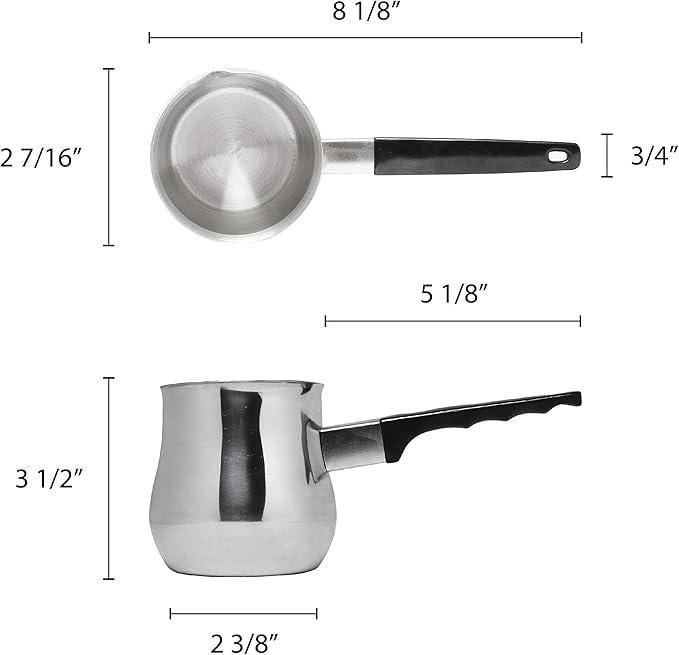 Турка для заваривания эспрессо кофе Thunder для турецкого кофе 360 мл - фото 2 Турка для заваривания эспрессо кофе Thunder для турецкого кофе 360 мл - фото 2