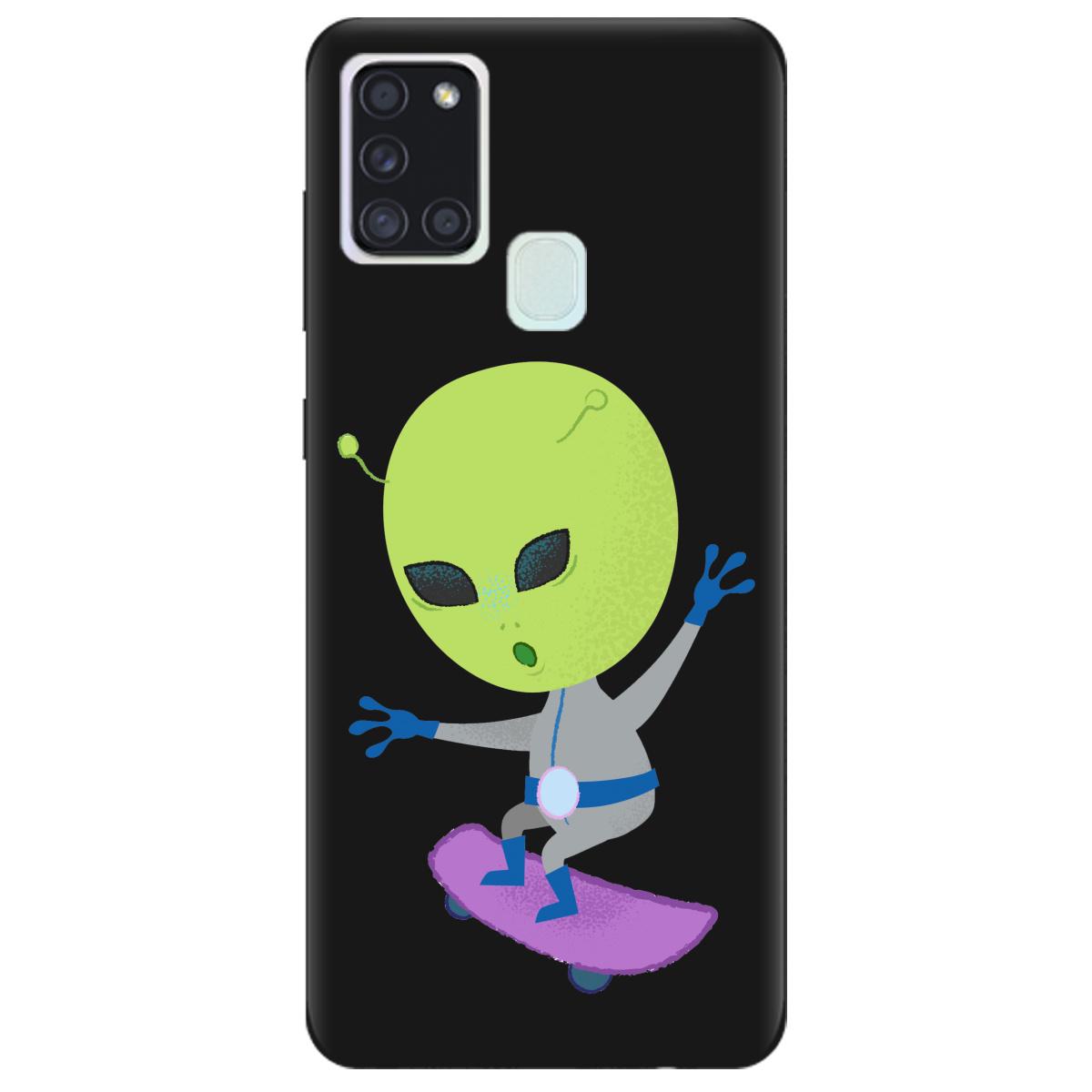 Силиконовый чехол Zorrov для Samsung Galaxy A21s - Alien (14100050268124921)