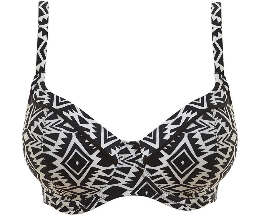 Купальний топ Fantasie Beqa 6346 34H Black&Cream (889500357902)