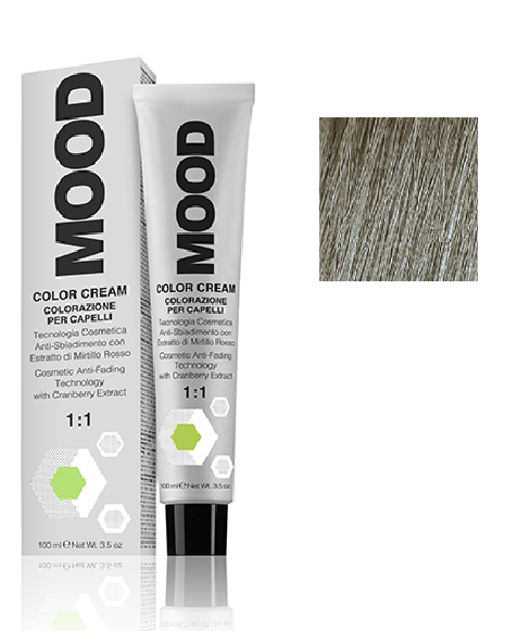 Крем-фарба для волосся Мood Сolor з аміаком 100 мл 8/01 Світлий натуральний попелястий блонд