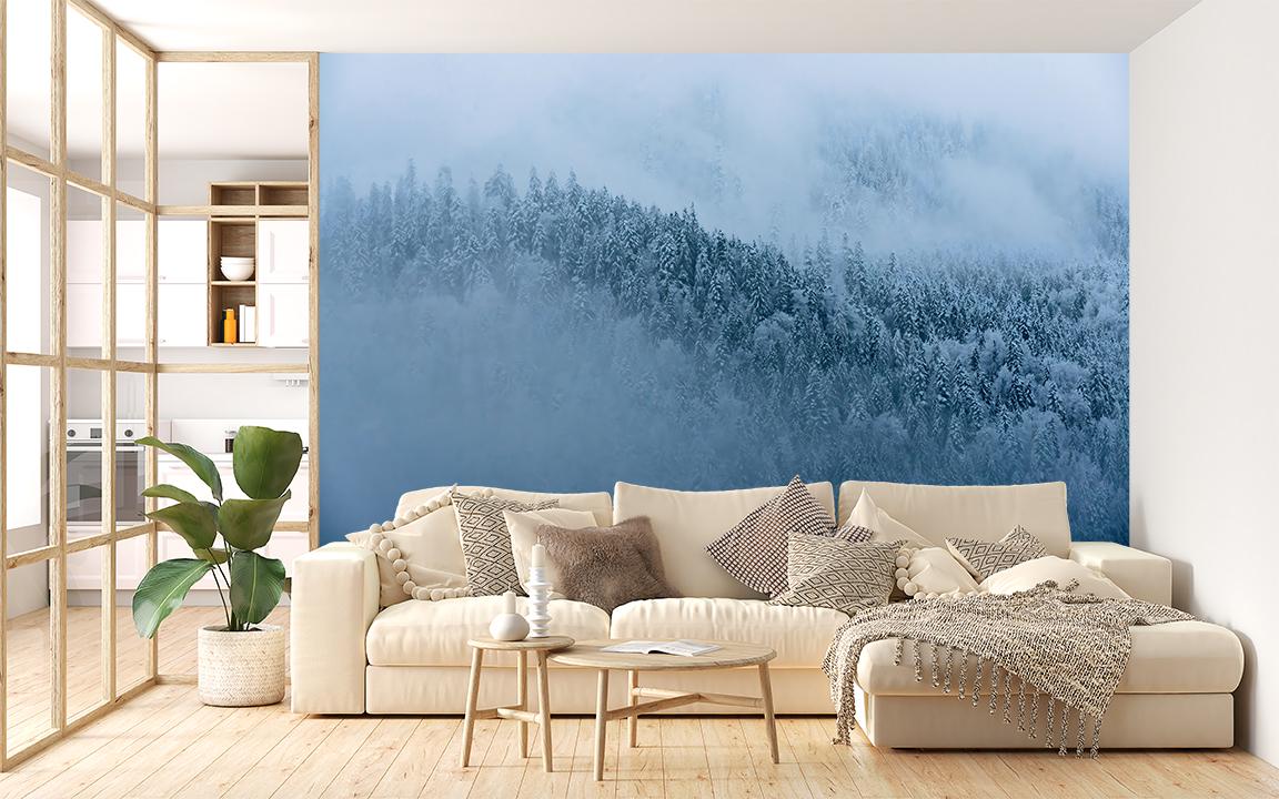 Фотообои флизелиновые Upstream Зимний лес 180х120 см (S5NTR-114/2) - фото 2