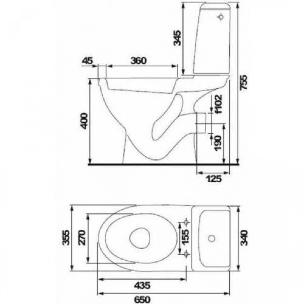 Компакт Cersanit Eko косий слив/3/6/нижнє підведення води і сидіння поліпропілен (10102412) - фото 3 Компакт Cersanit Eko косий слив/3/6/нижнє підведення води і сидіння поліпропілен (10102412) - фото 3