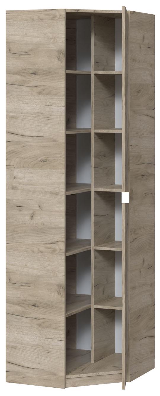 Шафа з полицями кутова Майстер Форм Тетріс 620х376х2000 мм Дуб крафт сірий (33058) - фото 1 Шафа з полицями кутова Майстер Форм Тетріс 620х376х2000 мм Дуб крафт сірий (33058) - фото 1