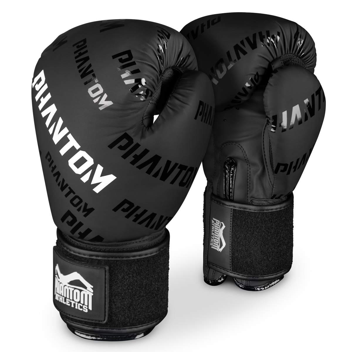 Боксерські рукавички Phantom APEX Velcro 12 унцій Black (PHBG2368-12)