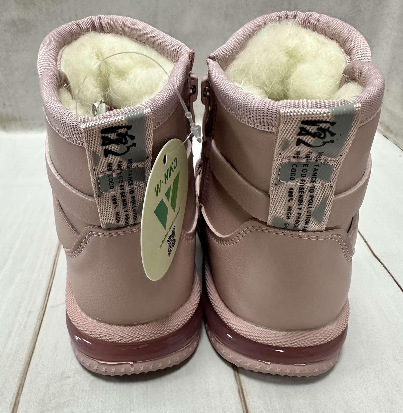 Чоботи зимові для дівчаток дутики W.Niko Рожевий р. 29 18 см - фото 3