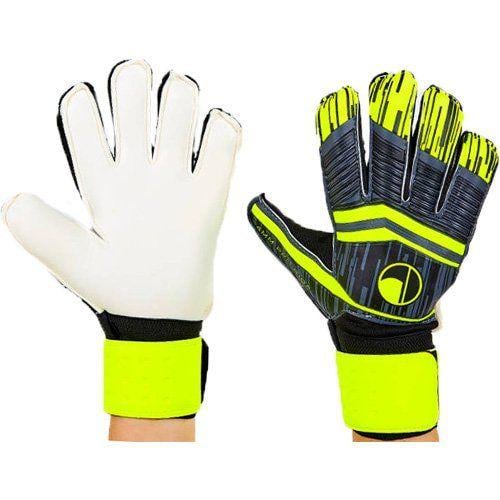 Вратарские перчатки FB-900 с защитными вставками р. 9 Черно-салатовый (57429061)
