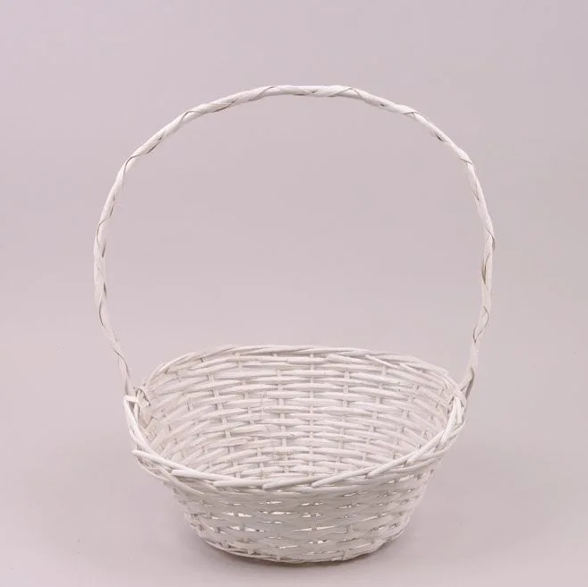 Корзина с лозы Flora Белый (50068)