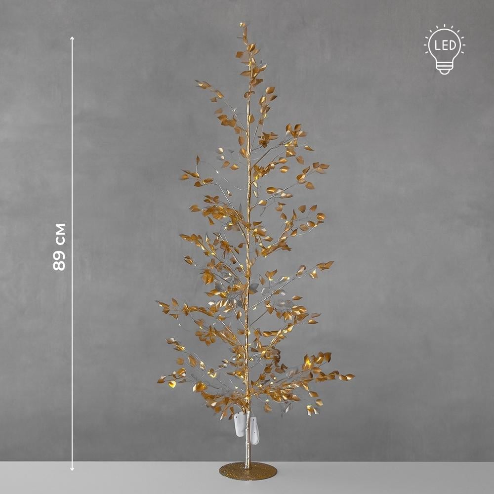 Дерево декоративное с подсветкой Золотой шепот 89 см - фото 3 Дерево декоративное с подсветкой Золотой шепот 89 см - фото 3