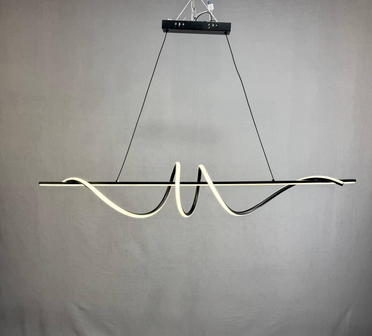 Люстра светодиодная удлиненная Zilini 9127BK-120 120W Черный (29885985) - фото 2 Люстра светодиодная удлиненная Zilini 9127BK-120 120W Черный (29885985) - фото 2