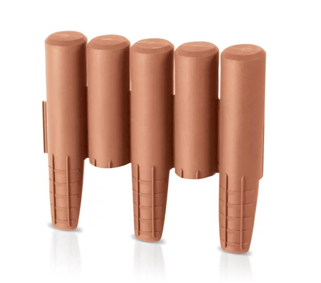 Бордюр садовый Prosperplast Palisada ogrodowa 2,7 м Терракотовый (IPAL5-R624)