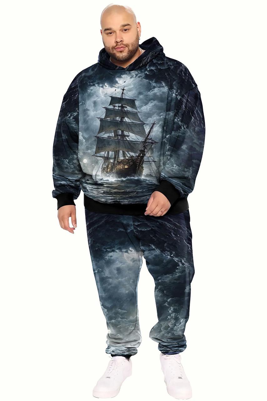 Спортивний костюм чоловічий Корабель 4XL Синій (10132)