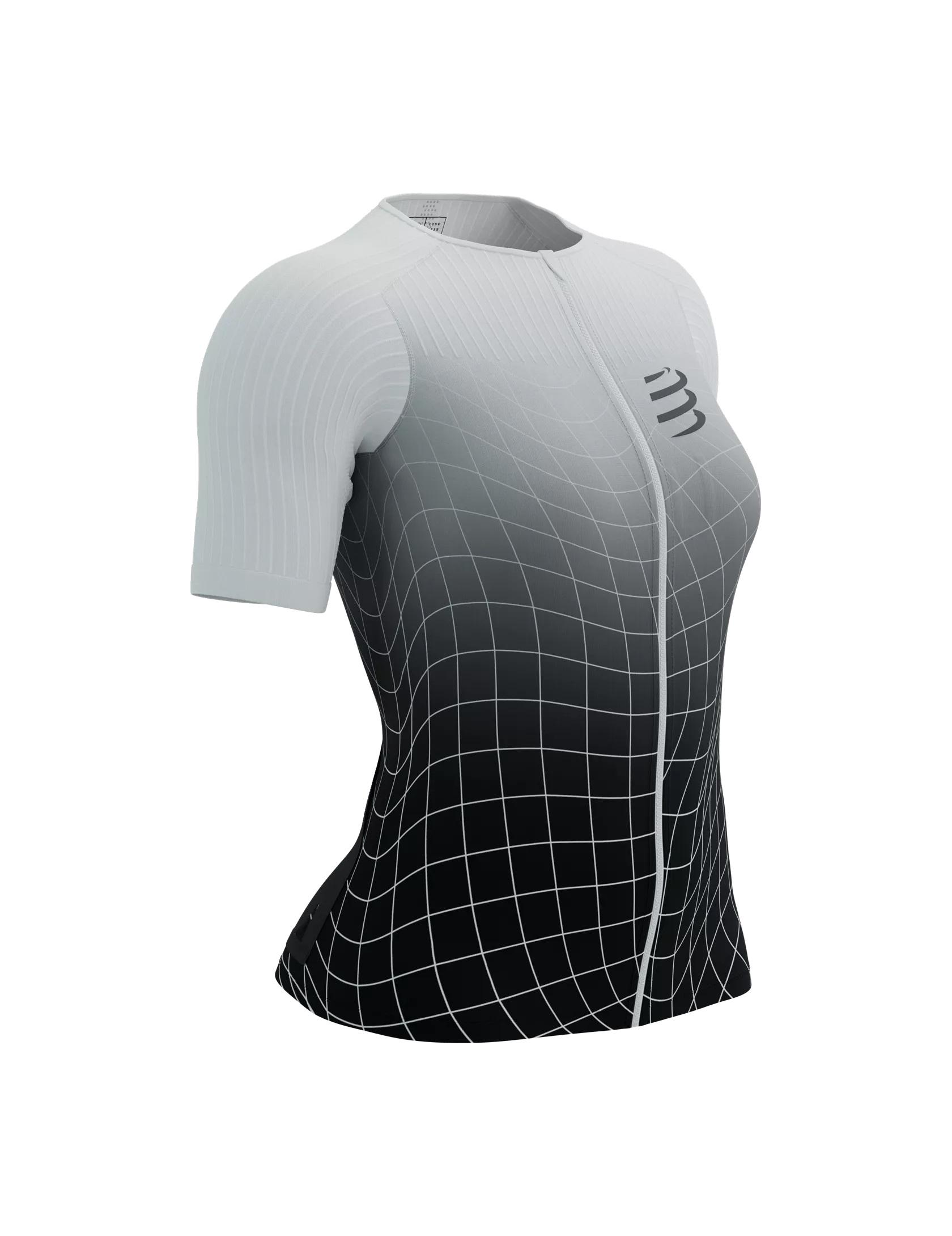 Футболка женская Compressport Tri Postural Aero SS Top S Black/White Print
