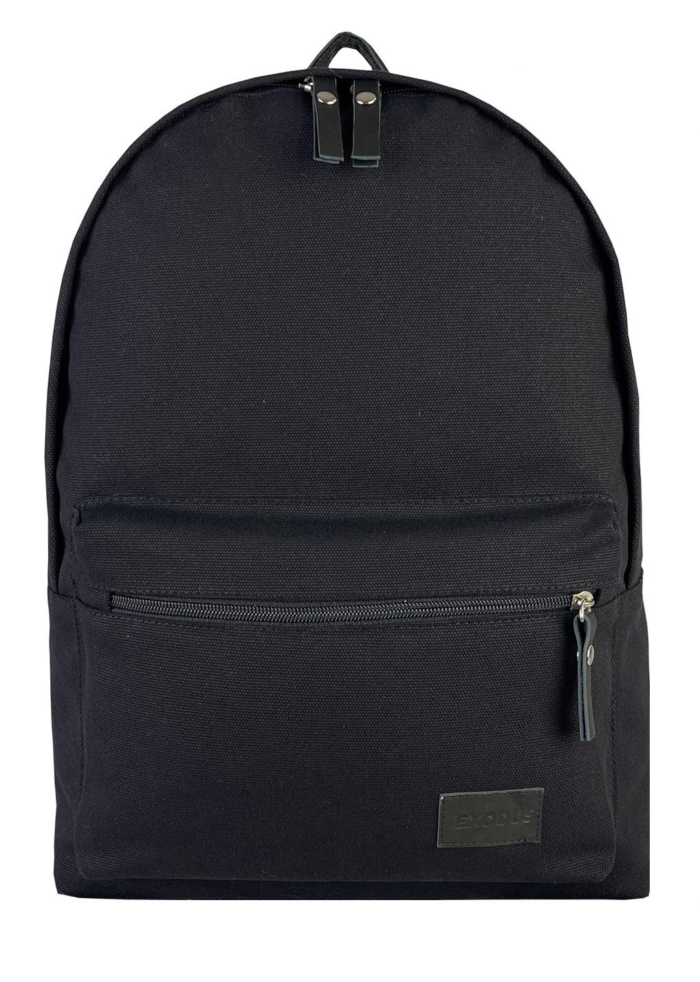 Рюкзак унисекс Exodus Leather Canvas Черный (R1403EX012)