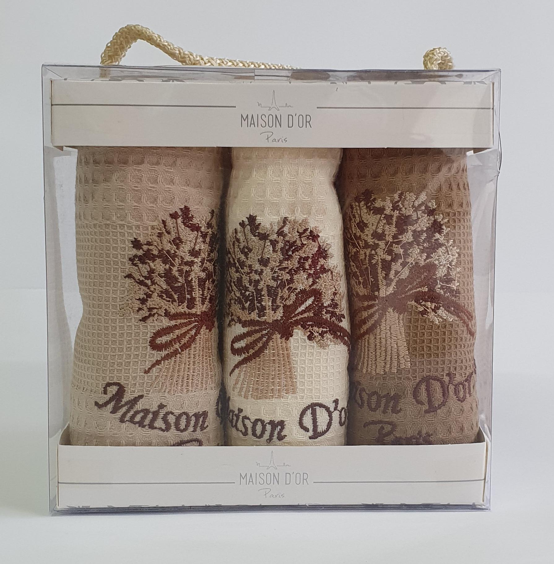 Полотенца Maison D'or 6 шт. Bouquet Natur (CN3895)