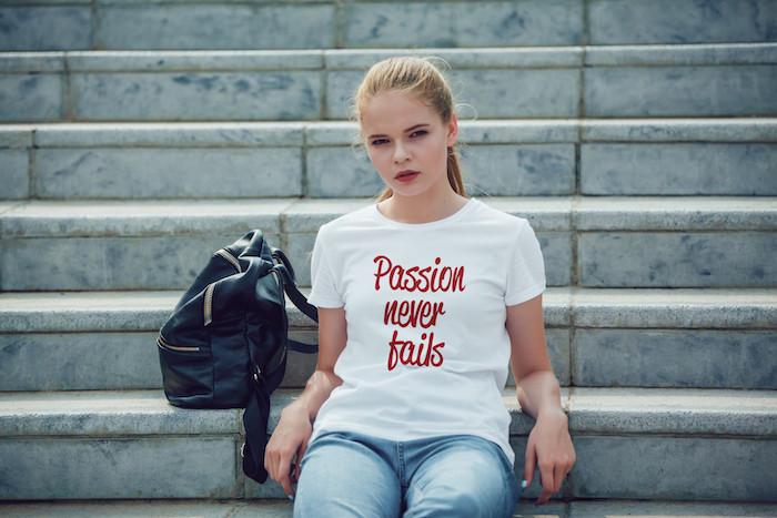 Футболка жіноча "Passion Never Fails" XL Білий (BD-000001728) - фото 3