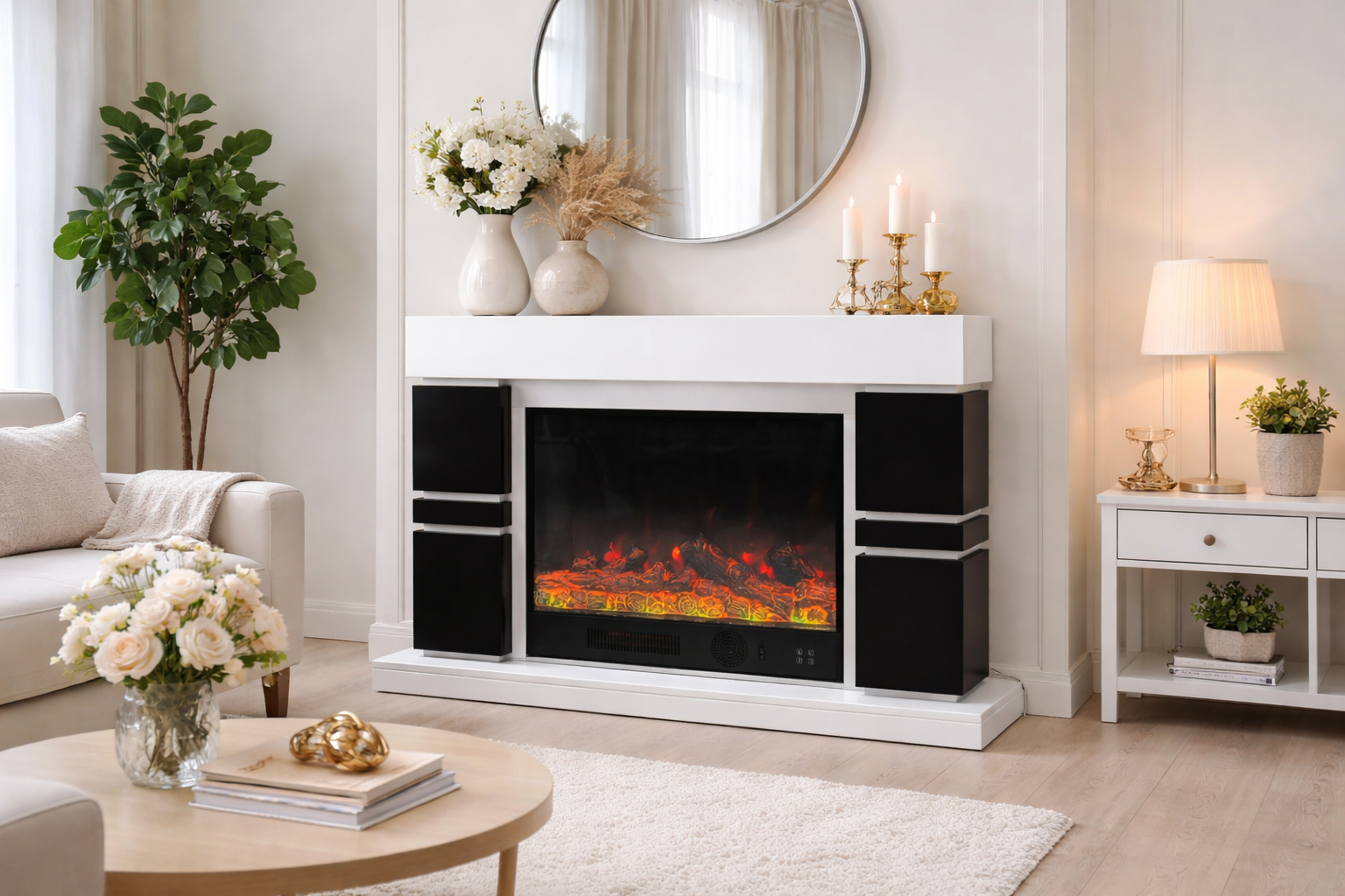 Камин электрический Logos звук потрескивания дров (10080125)