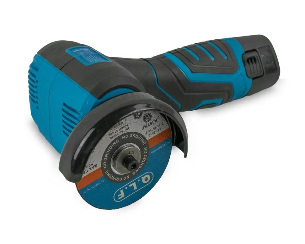 Акумуляторна кутова міні-шліфмашина KRAISSMANN 751 AWS 12/2 12 В/75 мм диск/ 2 АКБ - фото 2