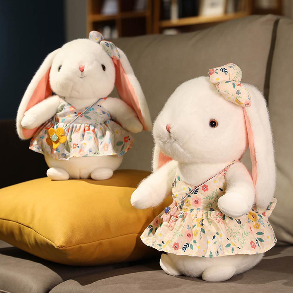 Мягкая игрушка Кролик в сером платье (NR0188_2) - фото 4