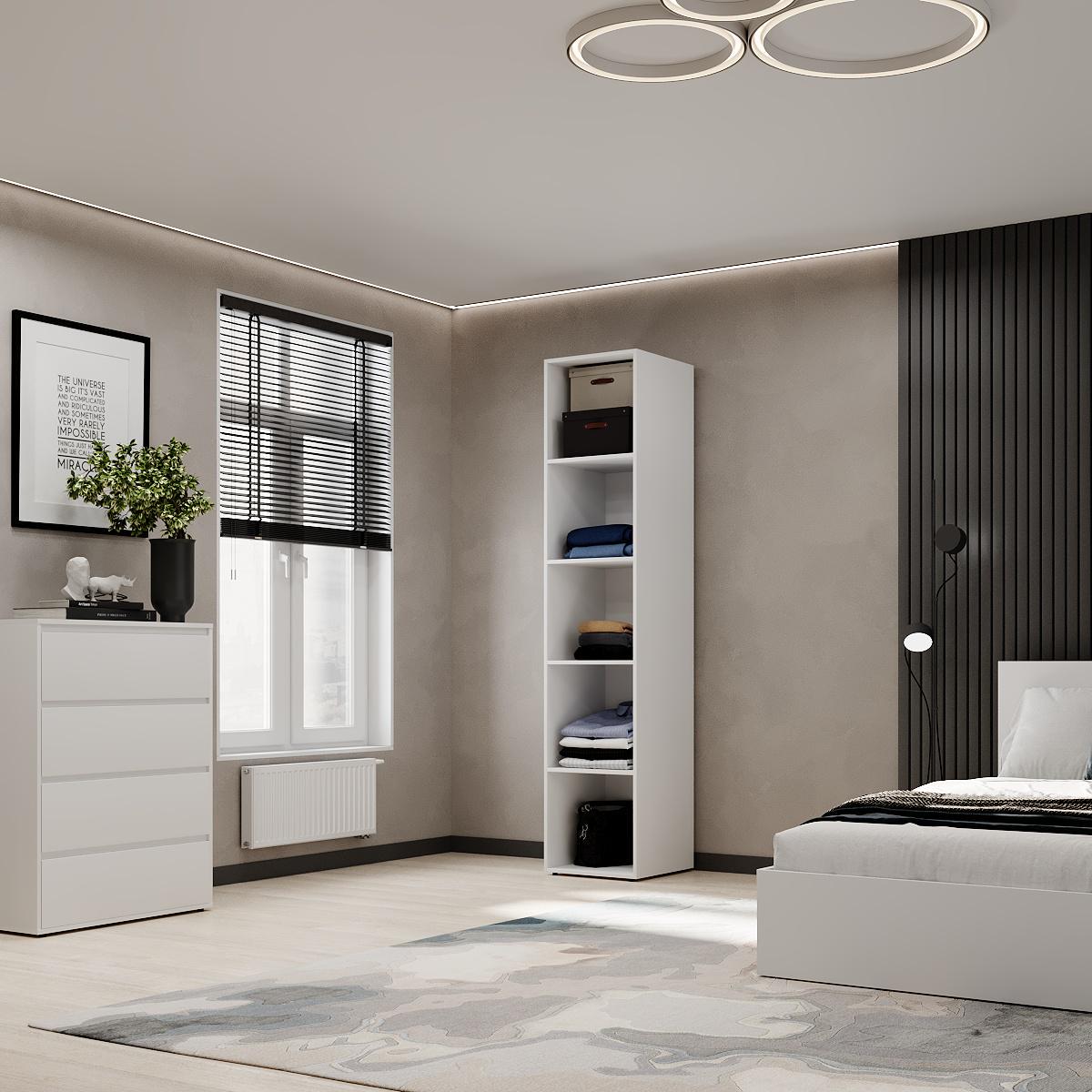 Пенал закрытый ART IN HEAD №1 Light 400x500x2200 мм Белый бриллиант (GALT08010000000) - фото 4 Пенал закрытый ART IN HEAD №1 Light 400x500x2200 мм Белый бриллиант (GALT08010000000) - фото 4